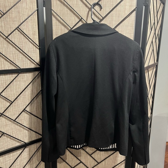 White House Black Market Stretchy Black Blazer Jacket - Sz 14 - Picture 4 of 8